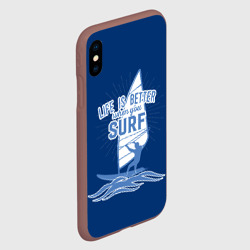 Чехол для iPhone XS Max матовый Surf - фото 2