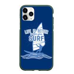 Чехол для iPhone 11 Pro матовый Surf