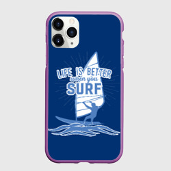 Чехол для iPhone 11 Pro матовый Surf