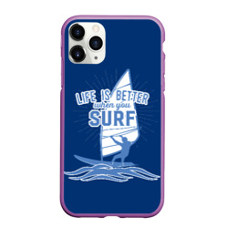 Чехол для iPhone 11 Pro Max матовый Surf