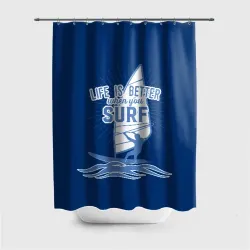 Штора 3D для ванной Surf