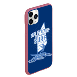 Чехол для iPhone 11 Pro Max матовый Surf - фото 2