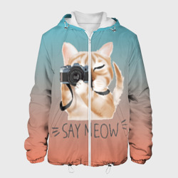 Мужская куртка 3D Say Meow