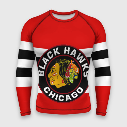 Мужской рашгард 3D Chicago Blackhawks, цвет 3D печать