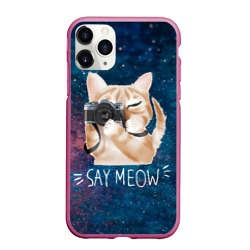 Чехол для iPhone 11 Pro Max матовый Say Meow