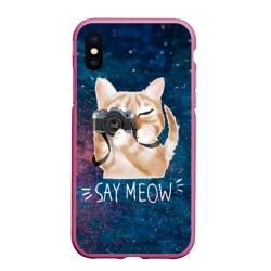 Чехол для iPhone XS Max матовый Say Meow