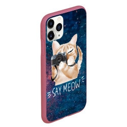 Чехол для iPhone 11 Pro Max матовый Say Meow - фото 2