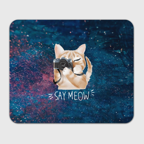 Прямоугольный коврик для мышки Say Meow