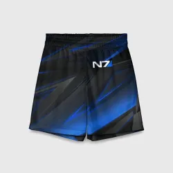 Детские спортивные шорты 3D Mass Effect N7