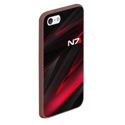 Чехол для iPhone 5/5S матовый Mass Effect N7 Масс эффект Н7 - фото 2