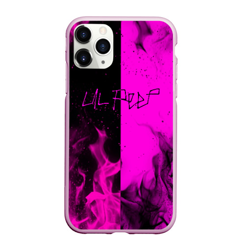 Чехол для iPhone 11 Pro Max матовый LIL PEEP, цвет розовый