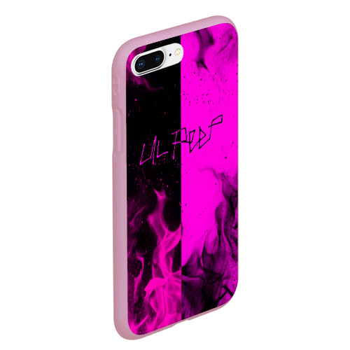 Чехол для iPhone 7Plus/8 Plus матовый LIL PEEP, цвет розовый - фото 3