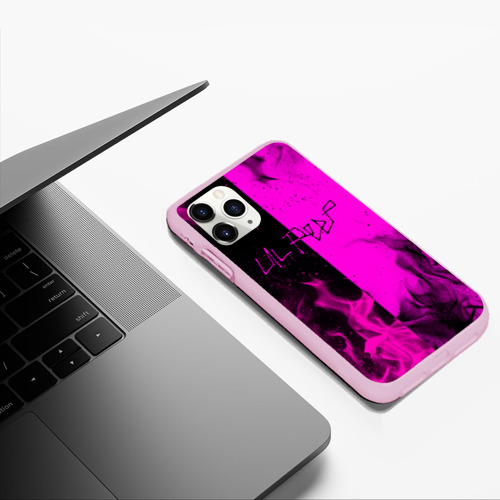 Чехол для iPhone 11 Pro Max матовый LIL PEEP, цвет розовый - фото 5