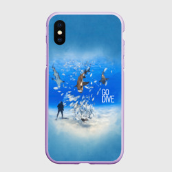 Чехол для iPhone XS Max матовый Go Dive