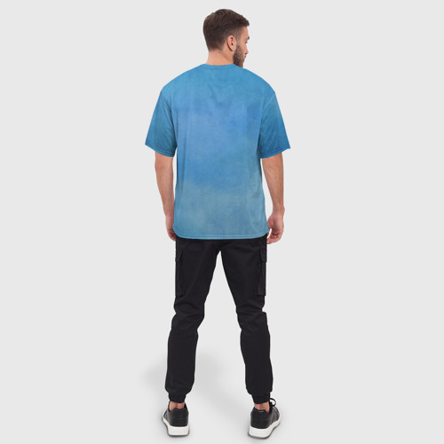 Мужская футболка oversize 3D Go Dive, цвет 3D печать - фото 4