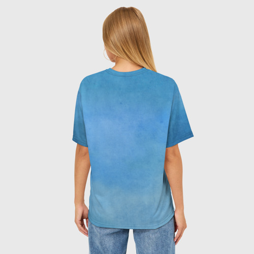 Женская футболка oversize 3D Go Dive, цвет 3D печать - фото 4