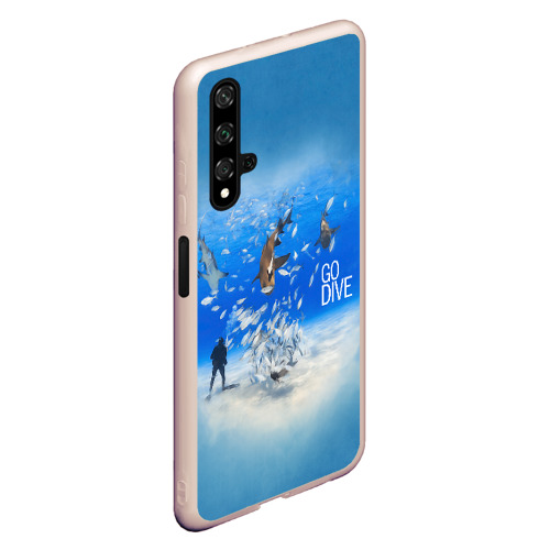 Чехол для Honor 20 Go Dive, цвет светло-розовый - фото 3