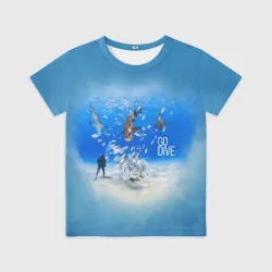 Детская футболка 3D Go Dive
