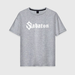 Женская футболка хлопок Oversize Sabaton