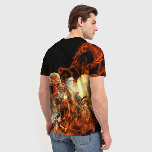 Мужская футболка 3D с принтом Sabaton, вид сзади #2