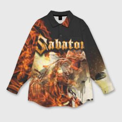 Женская рубашка oversize 3D Sabaton