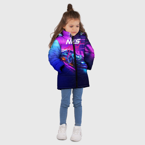 Зимняя куртка для девочек 3D Heat, цвет черный - фото 5