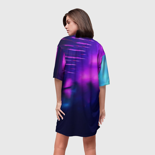 Платье-футболка 3D Heat, цвет 3D печать - фото 4
