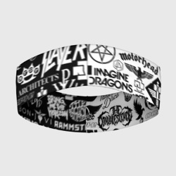 Повязка на голову 3D Логотипы рок групп