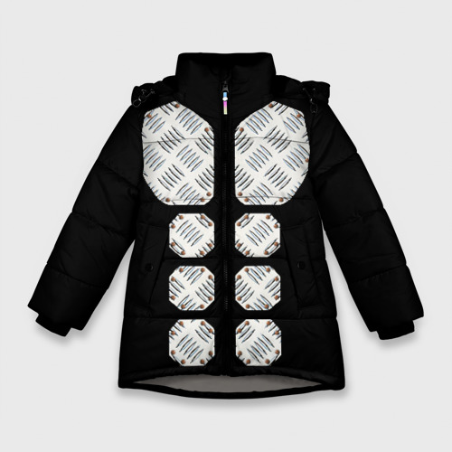 Зимняя куртка для девочек 3D Sabaton, цвет светло-серый