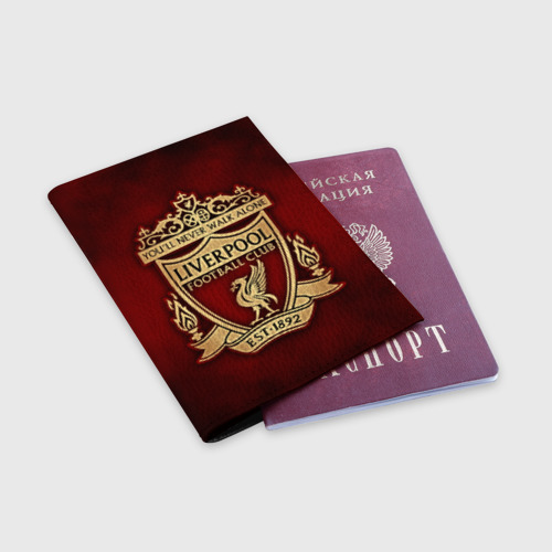 Обложка для паспорта матовая кожа Ливерпуль - фото 3