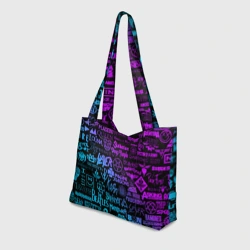 Пляжная сумка 3D Логотипы рок групп - фото 2