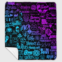 Плед с рукавами Логотипы рок групп