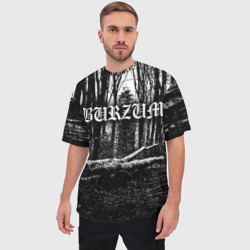 Мужская футболка oversize 3D Burzum - фото 2