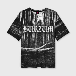 Женская футболка oversize 3D Burzum