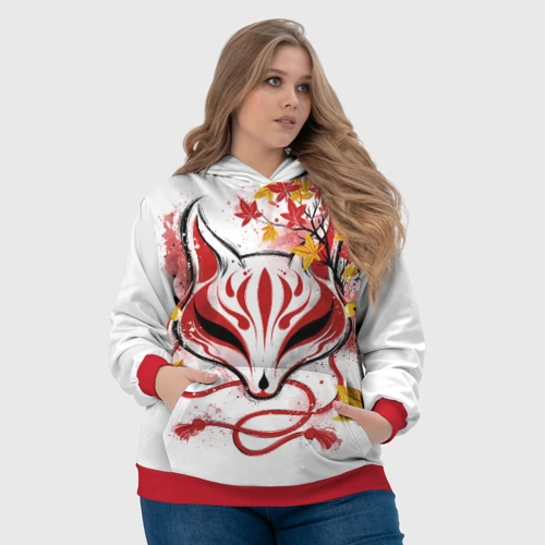 Женская толстовка 3D с принтом Берсерк Синий Экзорцист, фото #4