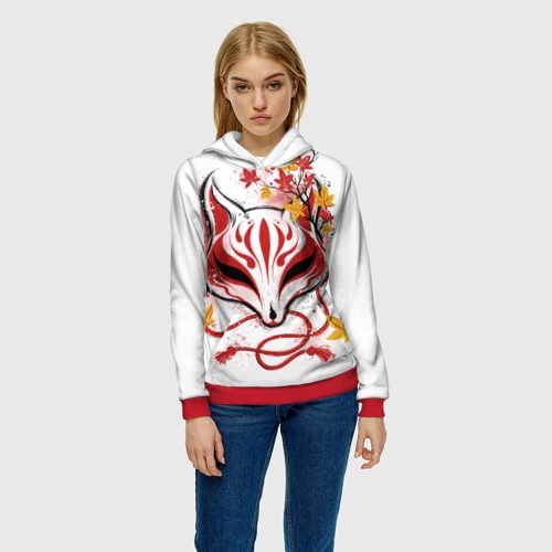 Женская толстовка 3D с принтом Берсерк Синий Экзорцист, фото на моделе #1