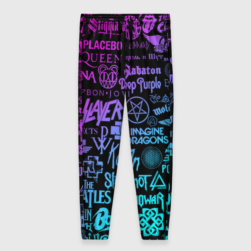 Женские брюки 3D Логотипы рок групп, цвет 3D печать