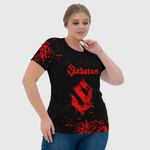 Женская футболка 3D Sabaton, цвет 3D печать - фото 6