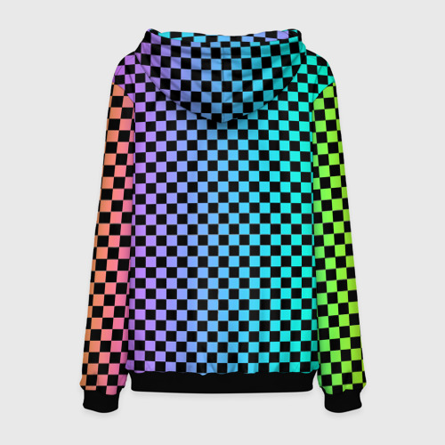 Мужская толстовка 3D Checkerboard Color, цвет черный - фото 2