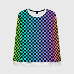 Мужской свитшот 3D Checkerboard Color