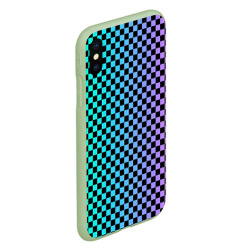 Чехол для iPhone XS Max матовый Checkerboard Color - фото 2