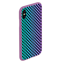 Чехол для iPhone XS Max матовый Checkerboard Color - фото 2