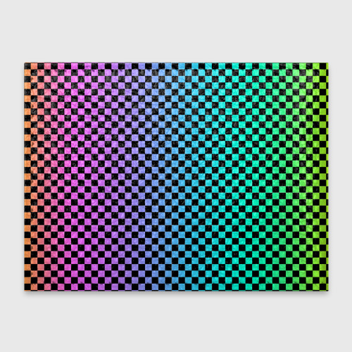 Обложка для студенческого билета Checkerboard Color, цвет оранжевый - фото 2