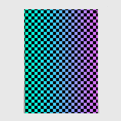 Постер Checkerboard Color