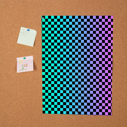 Постер Checkerboard Color - фото 2