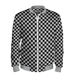 Мужской бомбер 3D Checkerboard Color