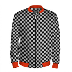 Мужской бомбер 3D Checkerboard Color