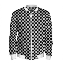 Мужской бомбер 3D Checkerboard Color