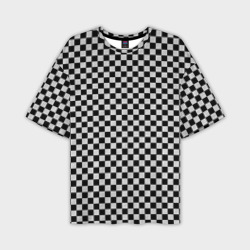 Мужская футболка oversize 3D Checkerboard Color