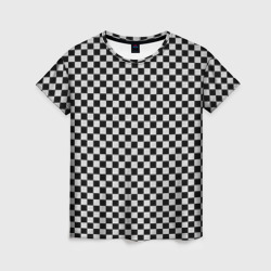 Женская футболка 3D Checkerboard Color